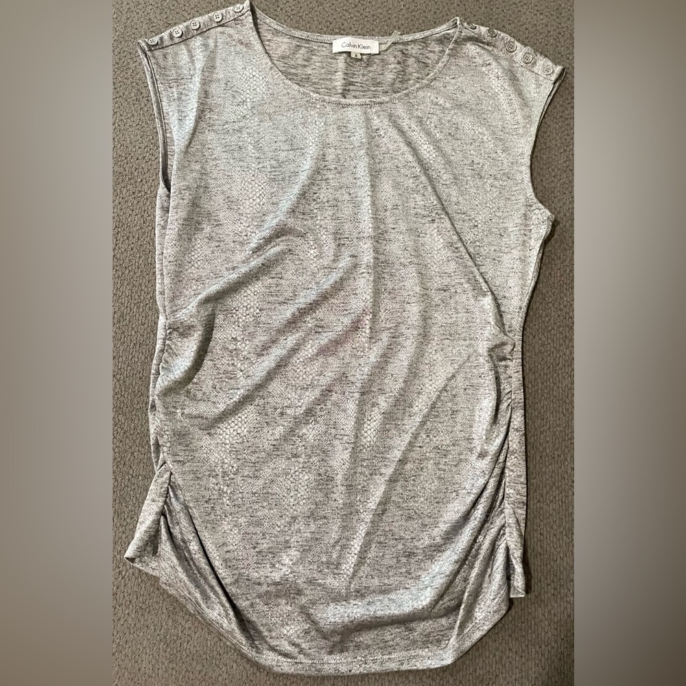 Calvin Klein silver sleeveless shirt size medium